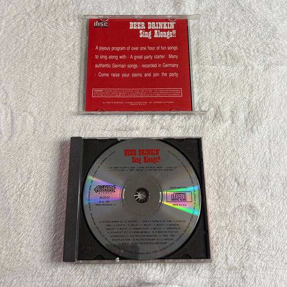Beer Drinkin’ Sing Alongs!! German Party Songs CD 1991 Alshire ALCD 57 • Rare - Picture 5 of 8